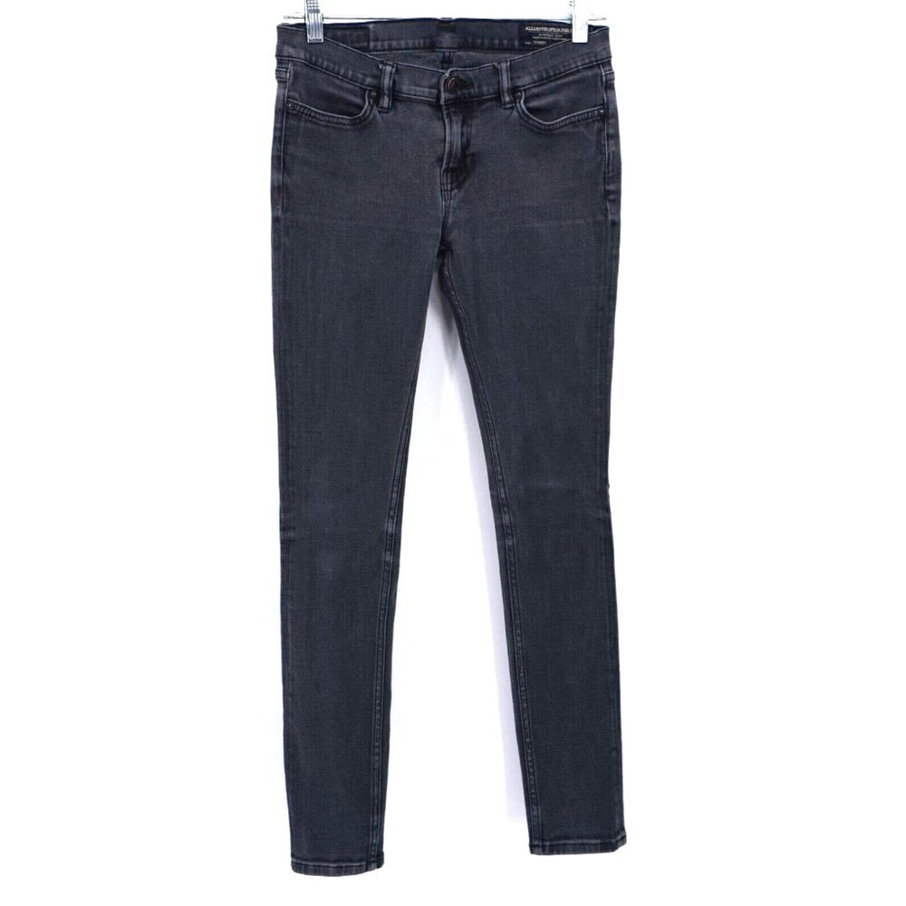 All Saints Women Jeans Spitalfields Jacks Place Skinny 29x30 Black Wash E16NN